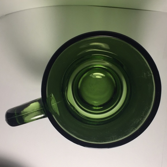 Vintage Anchor Hocking beer/ice tea mugs with handle green glasss set of 3 - Picture 3 of 6